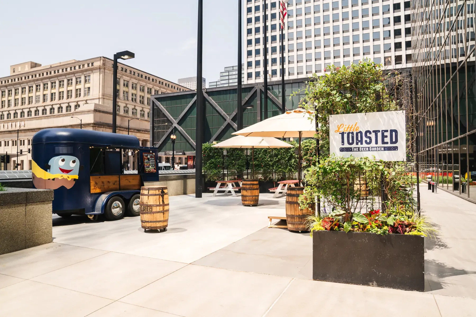 Little Toasted riverfront patio